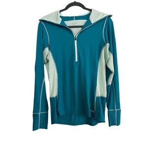 Pantagonia Women's Athleisure Yoga 1/4 Zip Thumbhole Hoodie Size Large